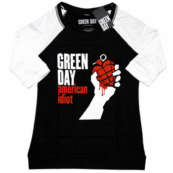 Koszulka Green Day American Idiot Black & White 4XL Damskie Koszulka - 1