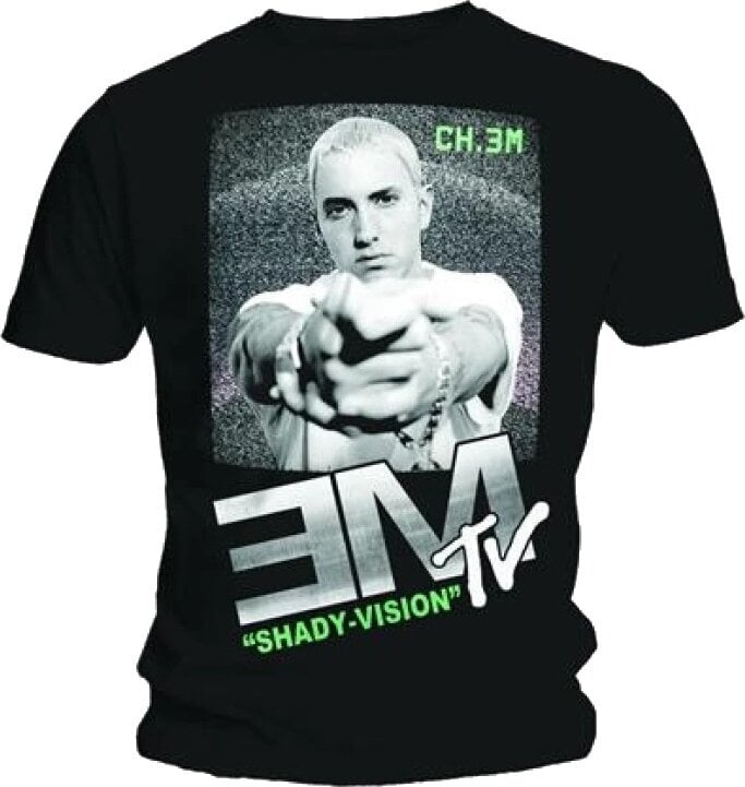 T-särk Eminem EM TV Shady Vision Black L T-särk