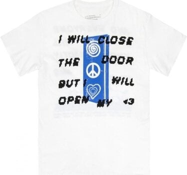 T-shirt Ed Sheeran Close The Door (Back Print) White XL T-shirt - 1