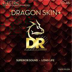 Струни для електрогітари DR Strings Dragon Skin+ Coated Medium 3 Pack Струни для електрогітари