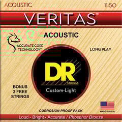 Corzi chitare acustice DR Strings VTA-11 Veritas 6-Pack Corzi chitare acustice