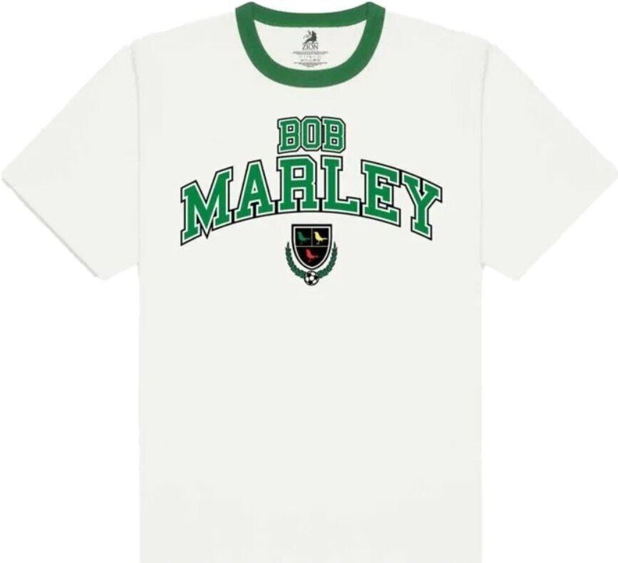 T-shirt Bob Marley Collegiate Crest White XL T-shirt