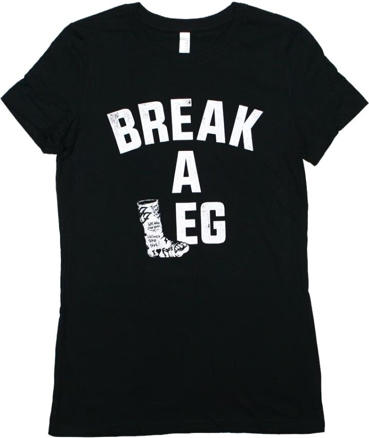 T-shirt Foo Fighters Break A Leg (Back Print & Ex-Tour) Black XL Feminino T-shirt