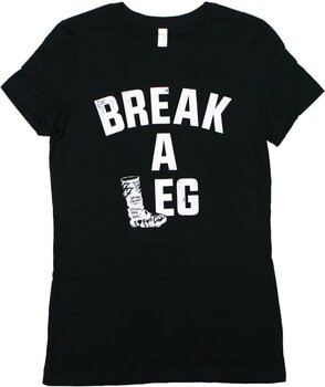 T-shirt Foo Fighters Break A Leg (Back Print & Ex-Tour) Black XL Feminino T-shirt - 1