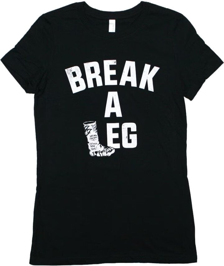 T-Shirt Foo Fighters Break A Leg (Back Print & Ex-Tour) Black L Damen T-Shirt