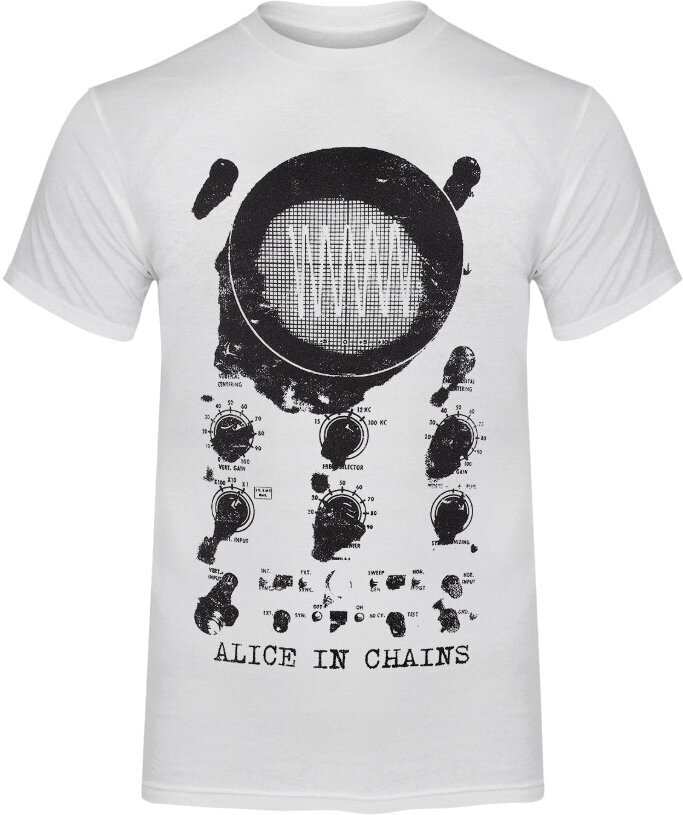 T-shirt Alice In Chains Oscilloscope White XL T-shirt