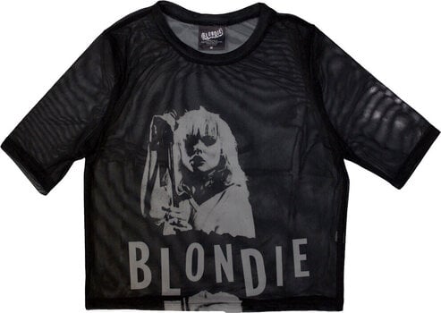 T-Shirt Blondie Mic Stand (Mesh) Black 2XL Ladies T-Shirt - 1