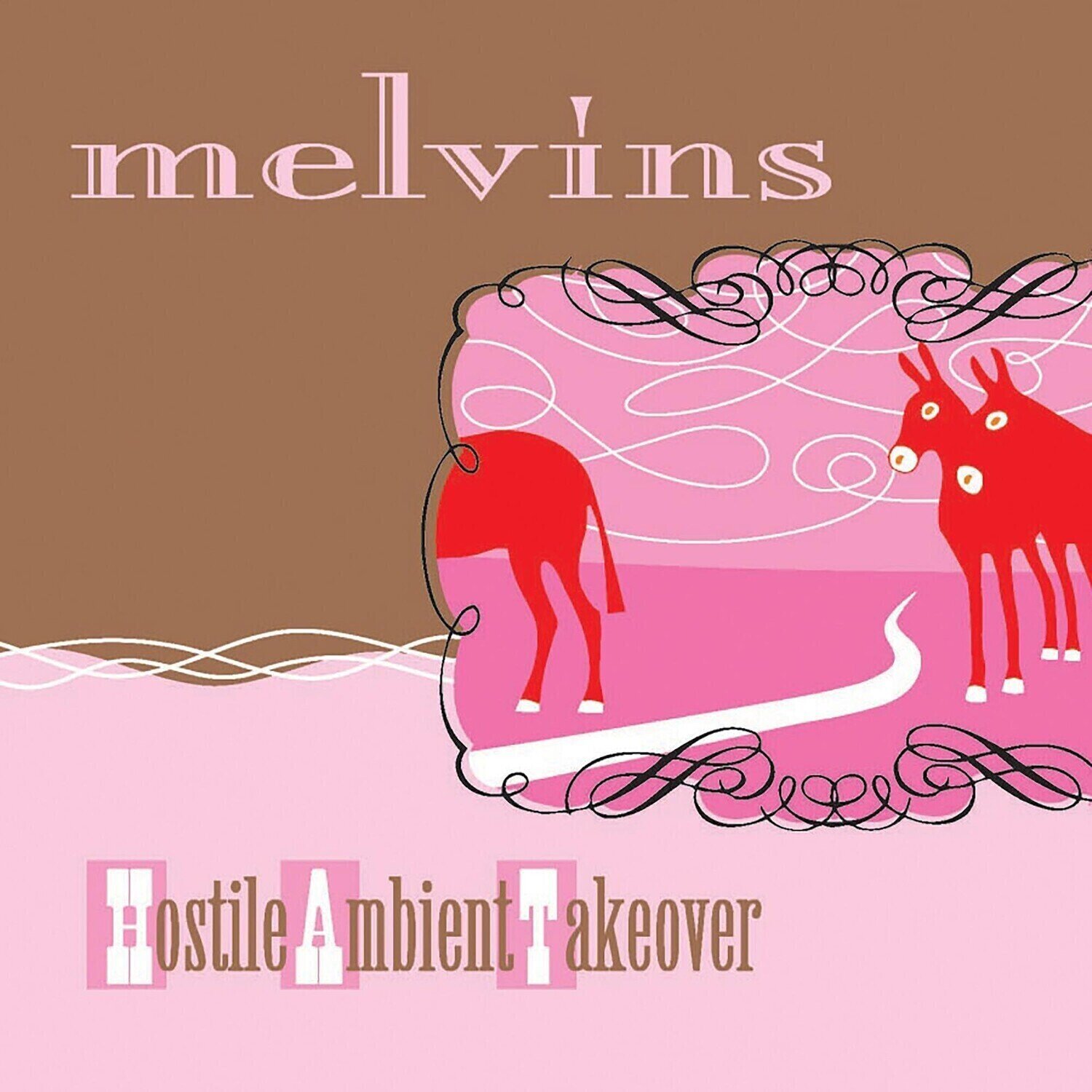 Disco in vinile The Melvins - Hostile Ambient Takeover (Limited Edition) (Baby Pink Coloured) (LP)