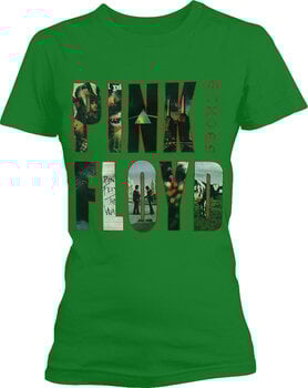 Camiseta de manga corta Pink Floyd Echoes Album Montage Verde S De mujer Camiseta de manga corta - 1