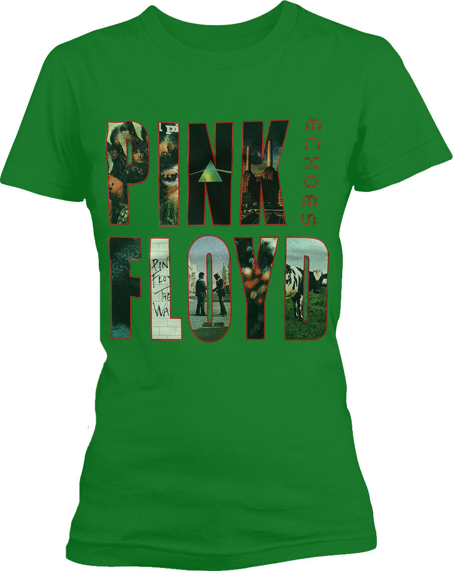 T-shirt Pink Floyd Echoes Album Montage Green XL Feminino T-shirt