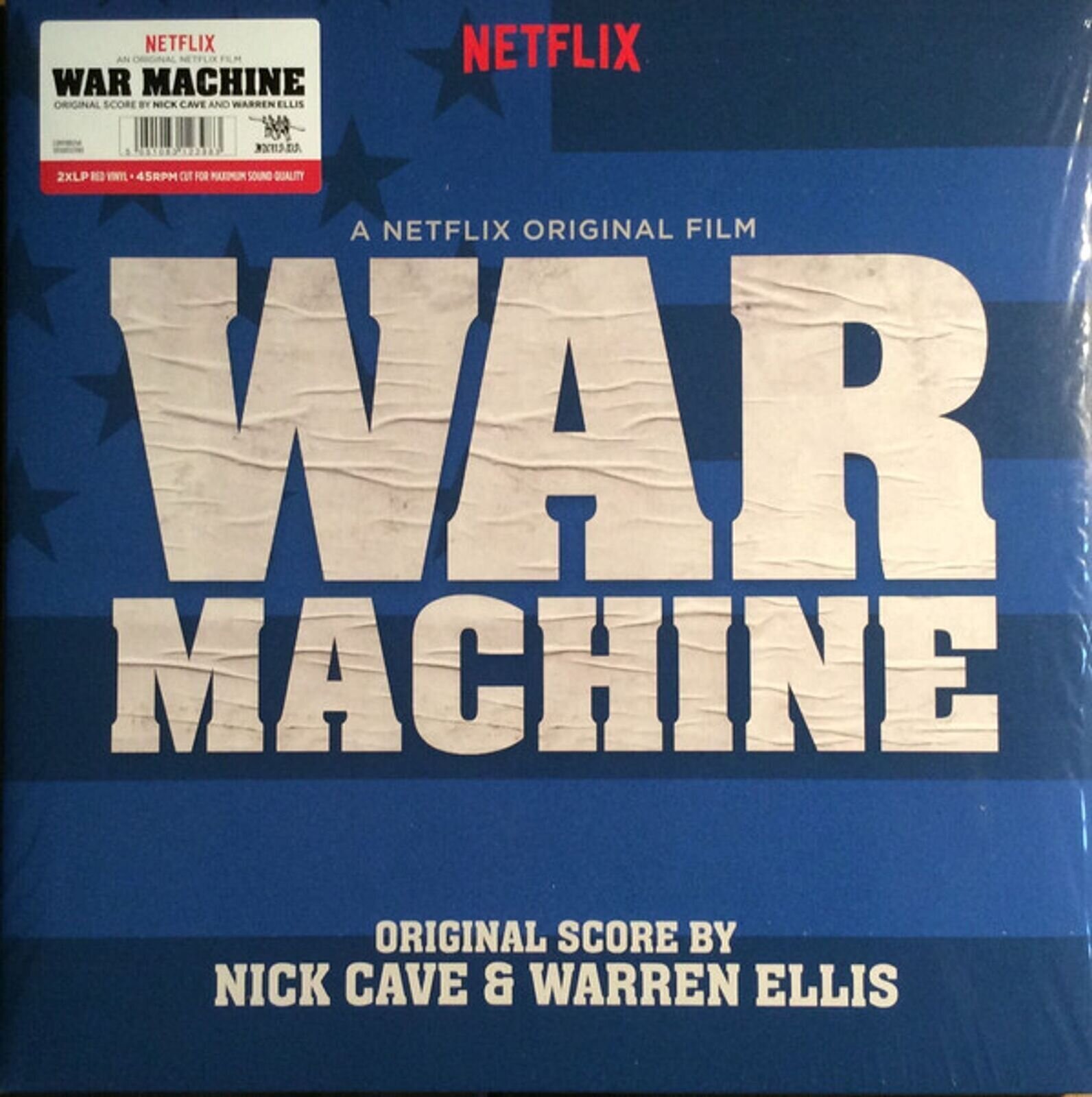 Vinyl Record Nick Cave & Warren Ellis - War Machine (Original Score) (Red Coloured) (2 LP)