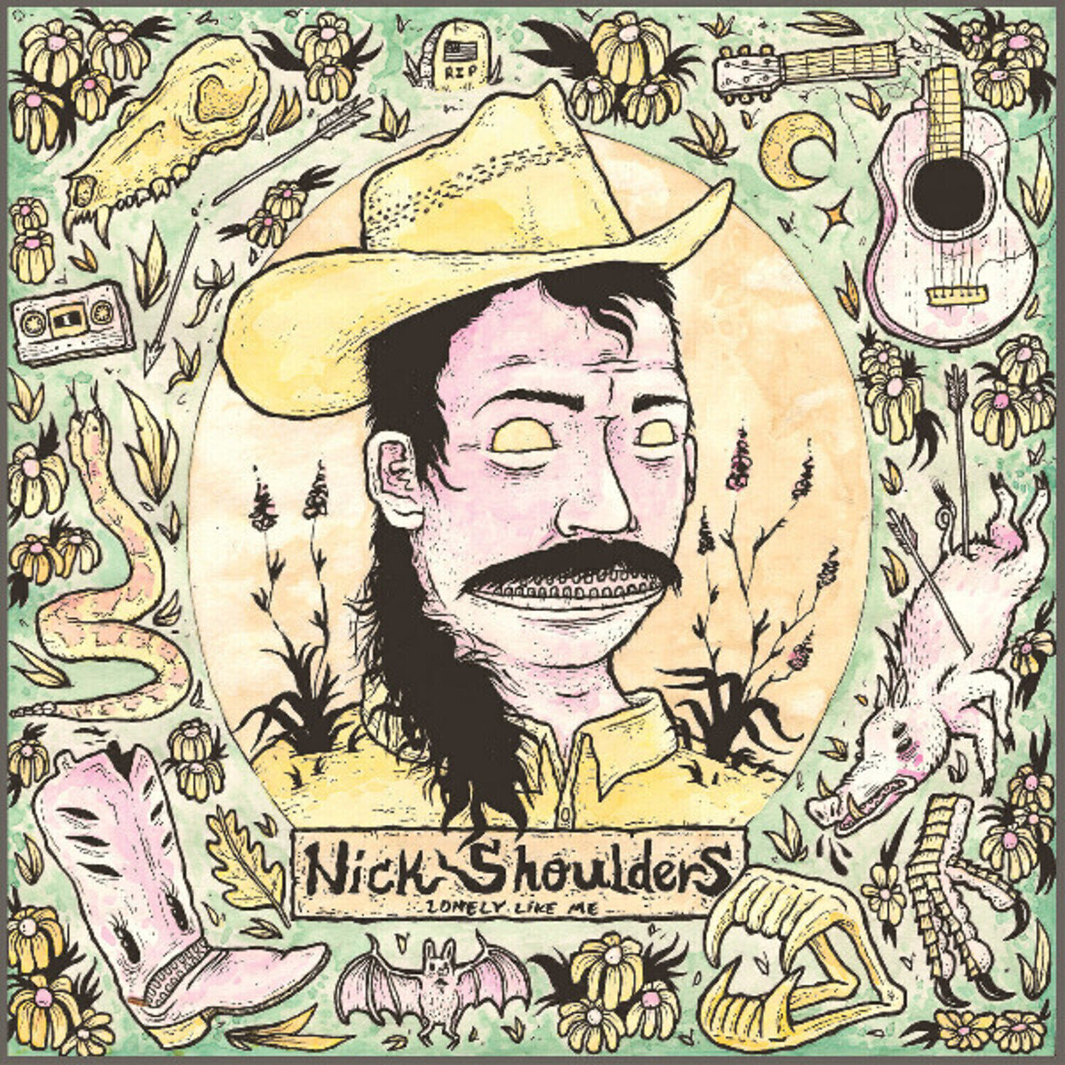 Disque vinyle Nick Shoulders - Lonely Like Me (Limited Edition) (140 g) (Lime Green Coloured) (EP)