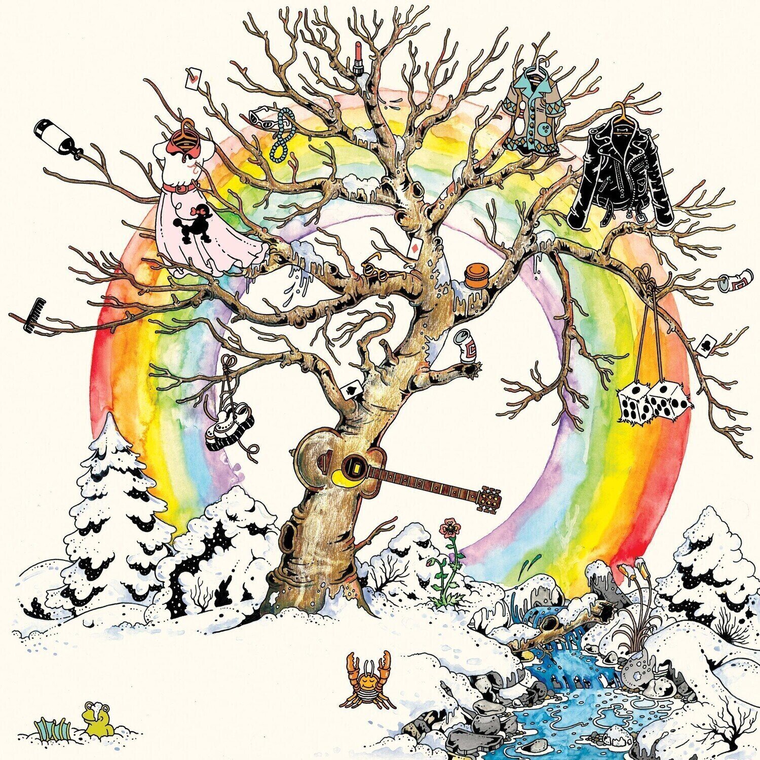 Disque vinyle North Americans - Long Cool World (Marbled Cream Coloured) (LP)