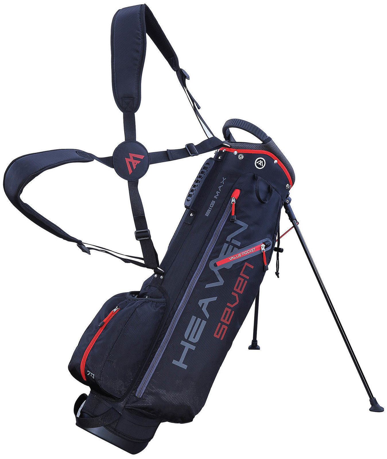 Чантa за голф Big Max Heaven 7 Black/Red Чантa за голф