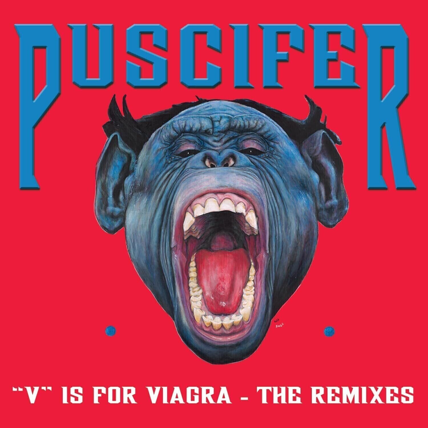 Vinylskiva Puscifer - "V" Is For Viagra - The Remixes (Reissue) (Black, Blue & Magenta Smush Coloured) (2 LP)