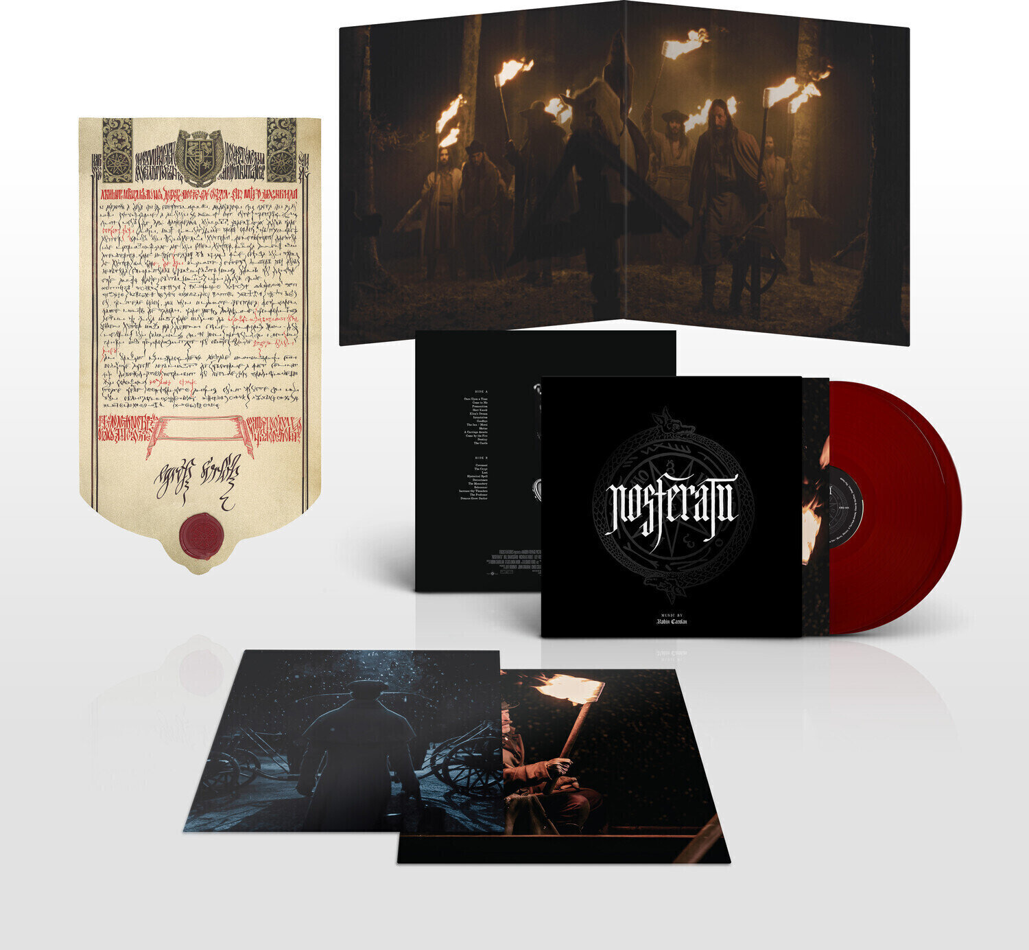Disco de vinil Robin Carolan - Nosferatu (Original Motion Picture Soundtrack) (Limited Edition) (Oxblood Red Coloured) (2 LP)