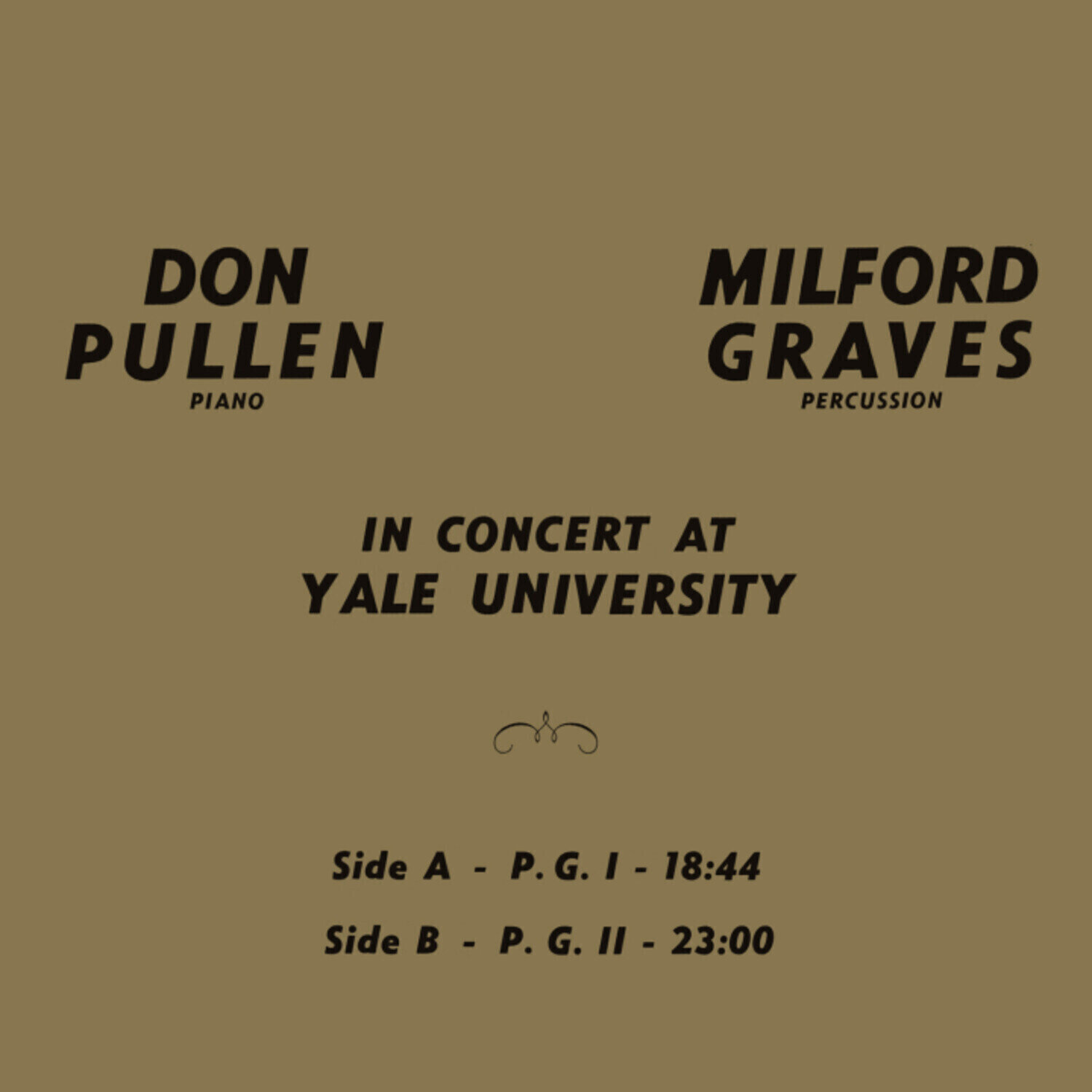 Vinylskiva Don Pullen & Milford Graves - In Concert At Yale University (Reissue) (LP)