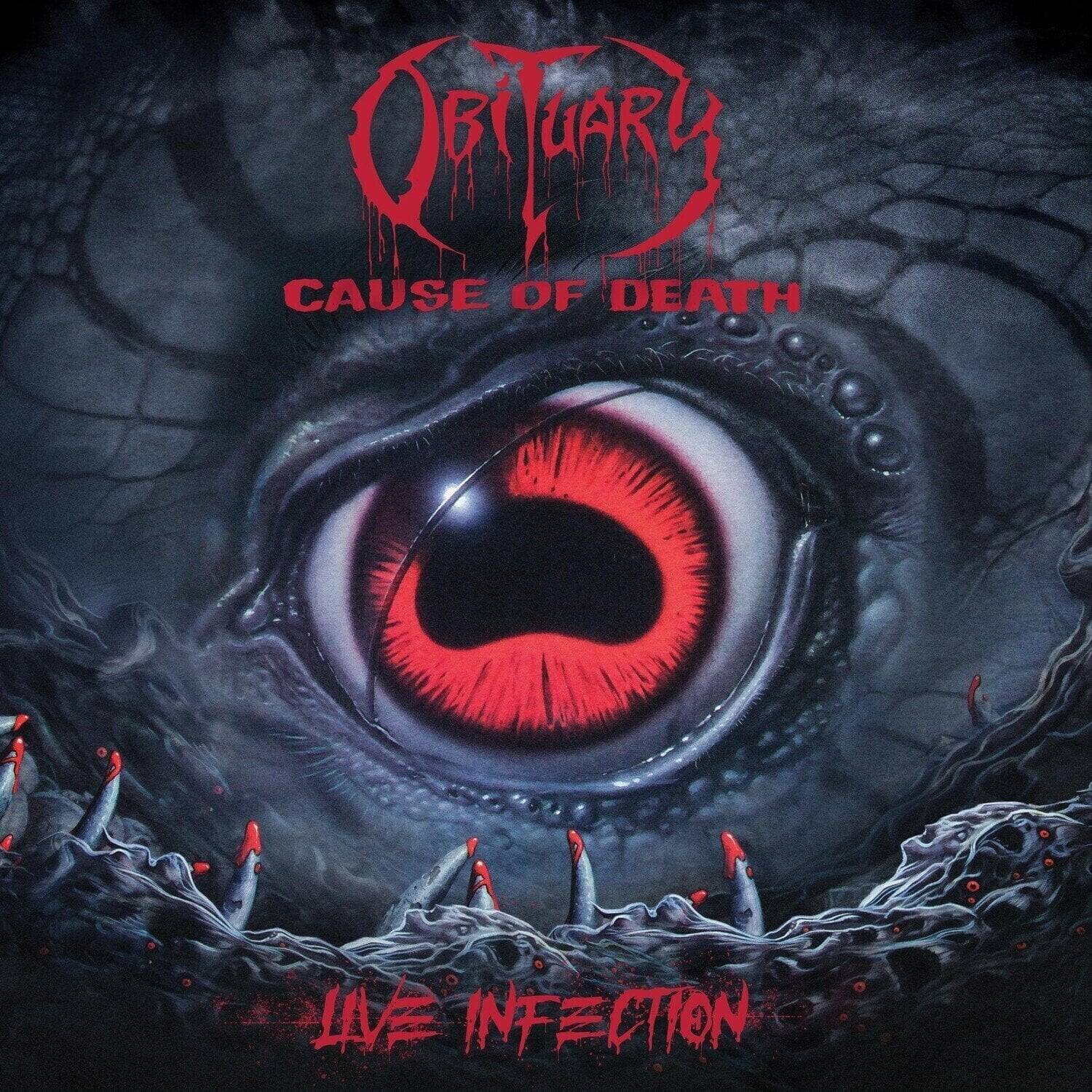 Disco de vinilo Obituary - Cause Of Death - Live Infection (Red Blood Coloured) (LP)