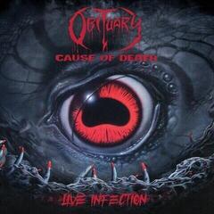 Vinyl Record Obituary - Cause Of Death - Live Infection (Red Blood Coloured) (LP)