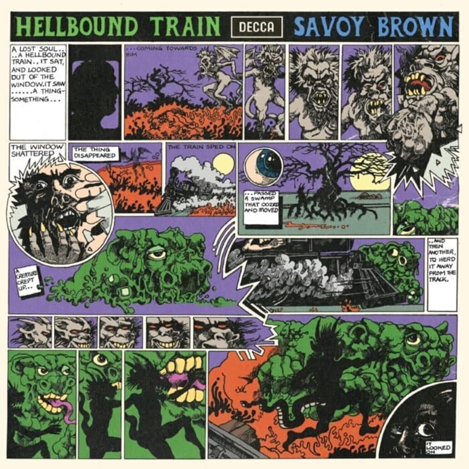 LP ploča Savoy Brown - Hellbound Train (Reissue) (Grey & Purple Marble Coloured) (LP)