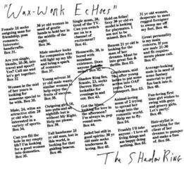 Vinyl Record The Shadow Ring - Wax-Work Echoes (LP)