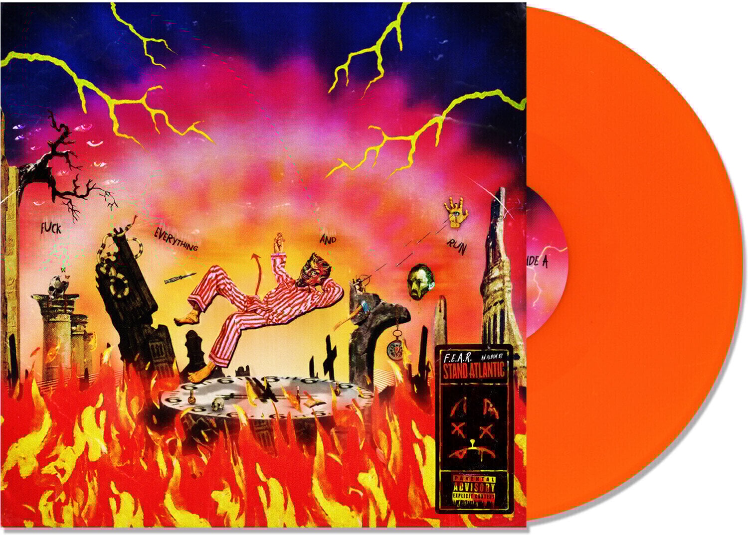 Vinyl Record Stand Atlantic - F.E.A.R. (Limited Edition) (Neon Orange Coloured) (LP)
