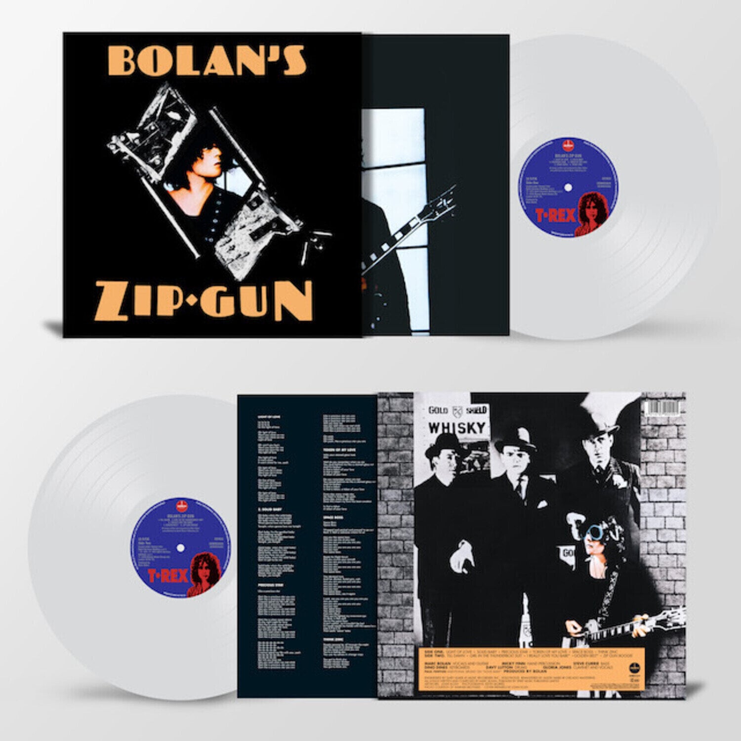 Disque vinyle T. Rex - Bolan's Zip Gun (Reissue) (On Clear Vinyl Coloured) (LP)