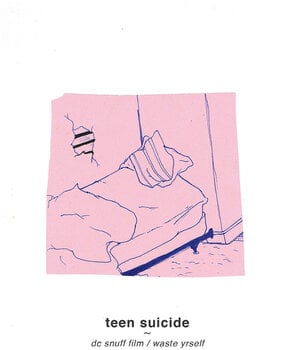 Vinüülplaat Teen Suicide - DC Snuff Film / Waste Yrself (Limited Edition) (Pink Marbled Coloured) (LP) - 1