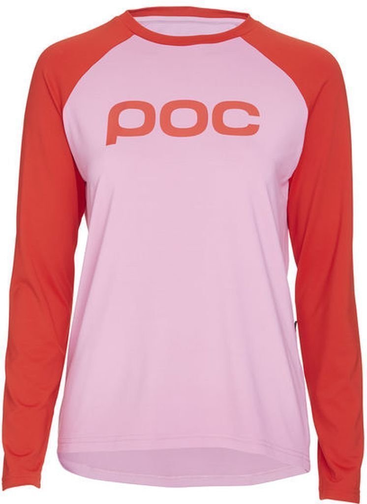 Fietsshirt POC Essential MTB Jersey Altair Pink/Prismane Red M