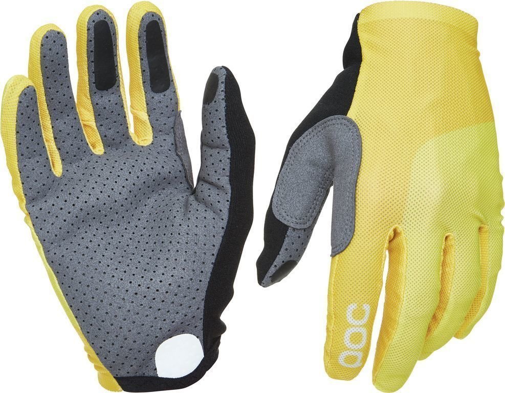 guanti da ciclismo POC Essential Print Sulphite Yellow L guanti da ciclismo