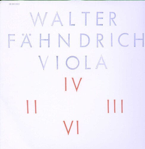 Vinyl Record Walter Fähndrich - Viola (LP)