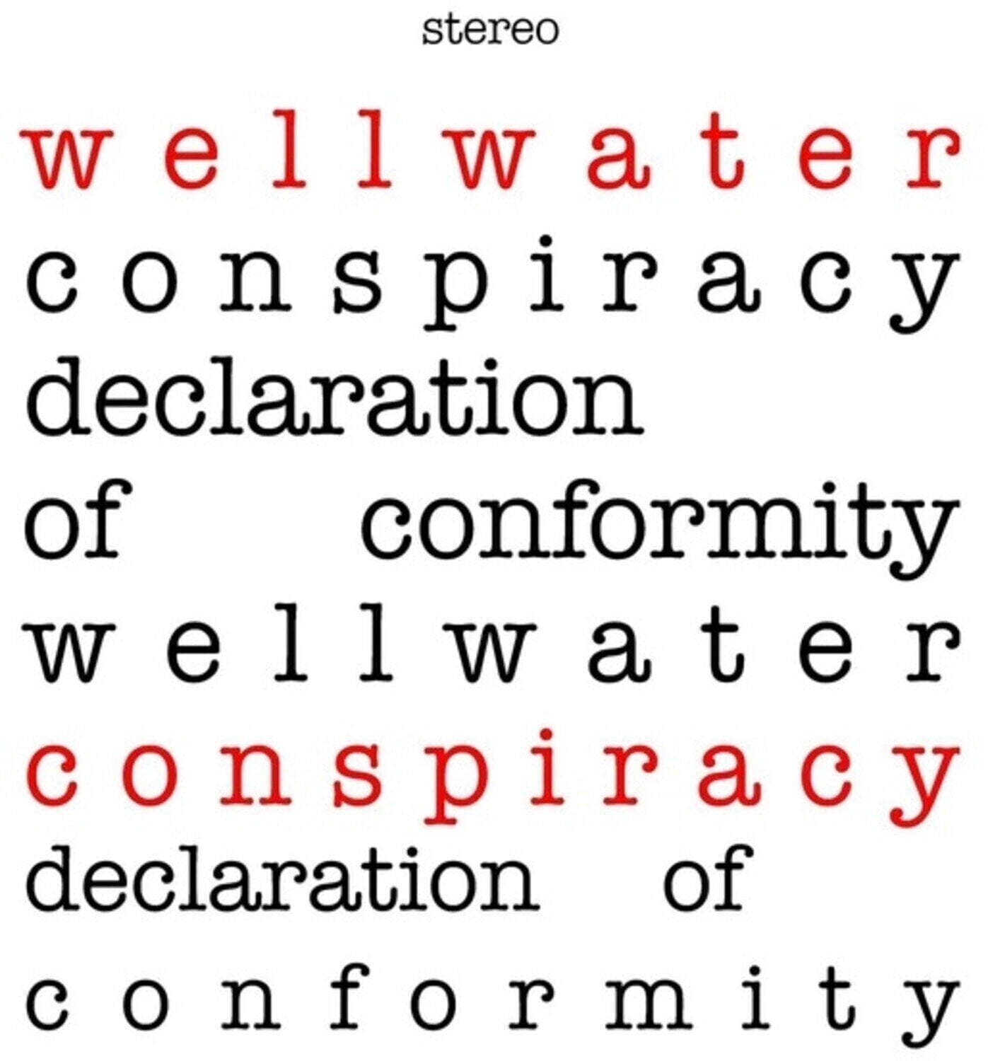 LP deska The Wellwater Conspiracy - Declaration Of Conformity (Limited Edition) (Red Splatter Coloured) (LP)