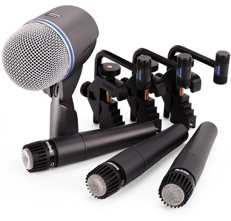 Conjunto de microfones para bateria Shure DMK57-52 Conjunto de microfones para bateria