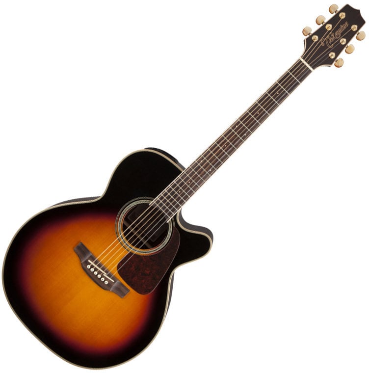 Jumbo elektro-akoestische gitaar Takamine GN71CE Brown Sunburst