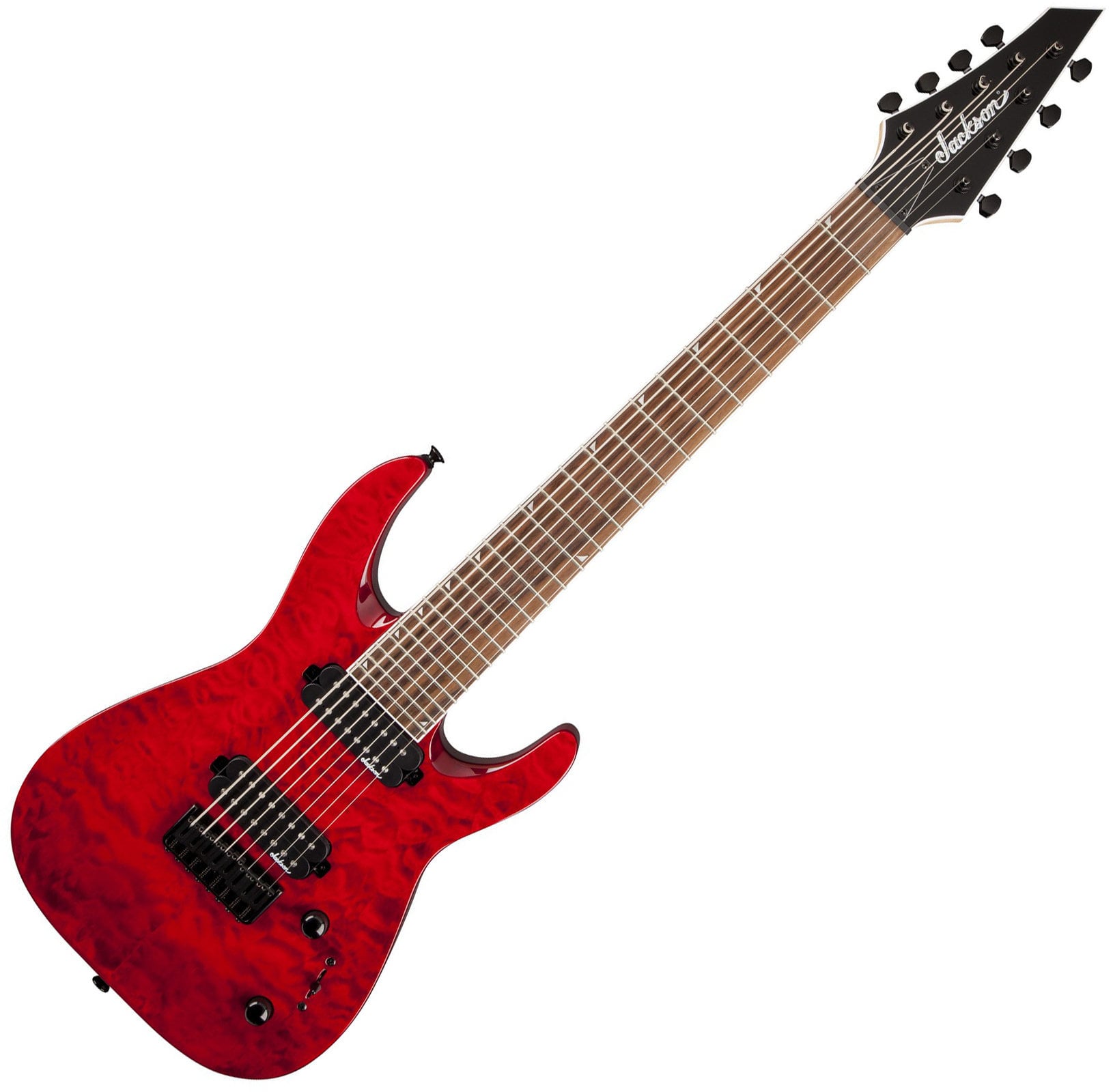 Električna gitara Jackson JS32-8Q Dinky Transparent Red