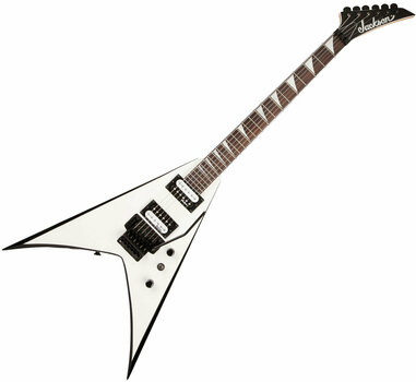 Elektrisk guitar Jackson JS32 King V White with Black Bevels - 1