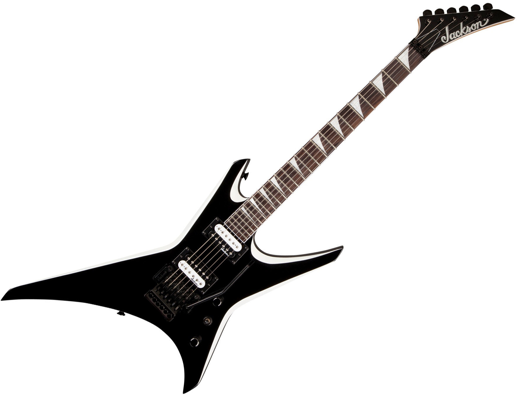Guitarra elétrica Jackson JS32 Warrior Black with White Bevels