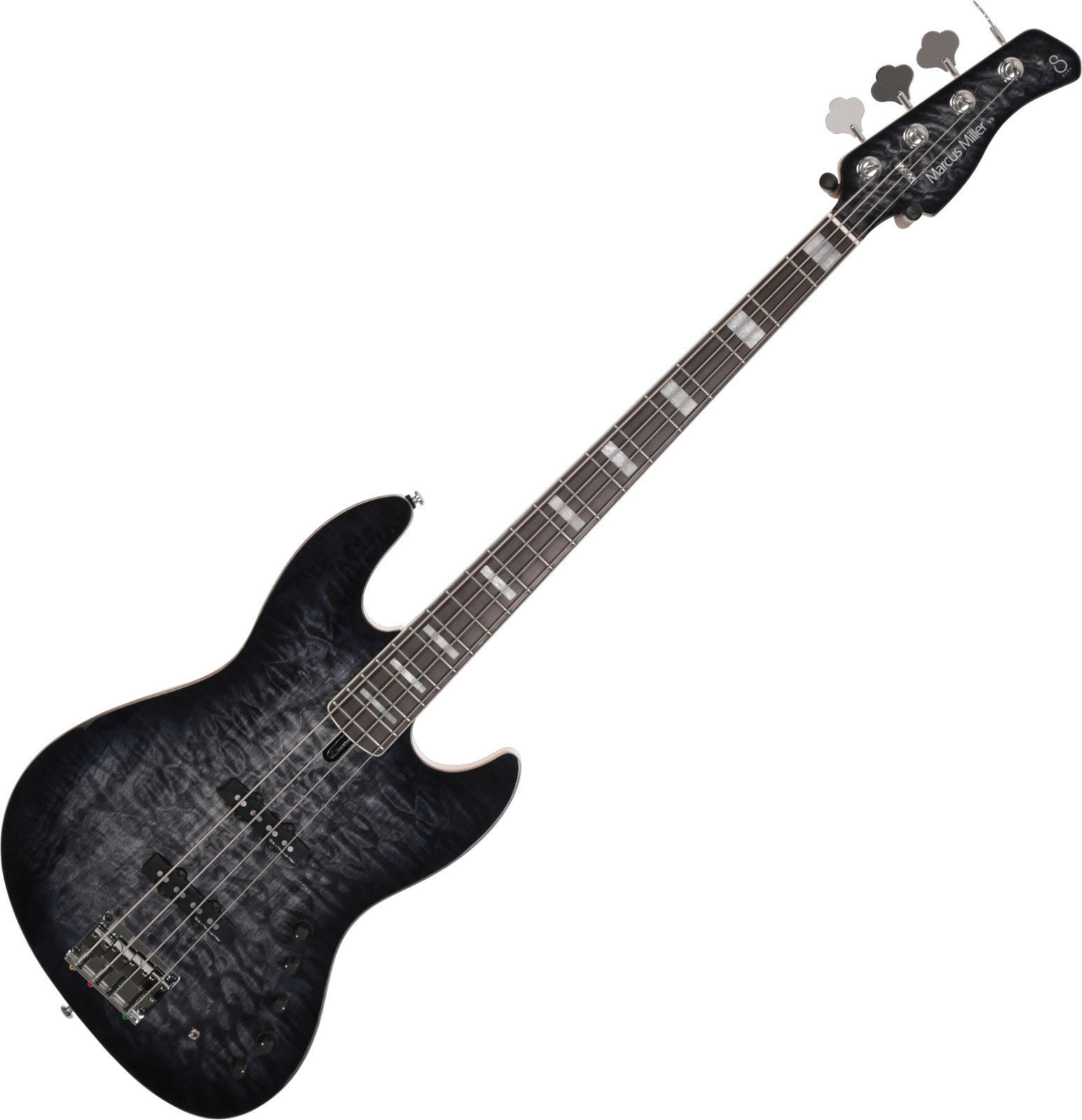 Električna bas kitara Sire Marcus Miller V9 Swamp-4 Ash 2nd Gen Transparent Black