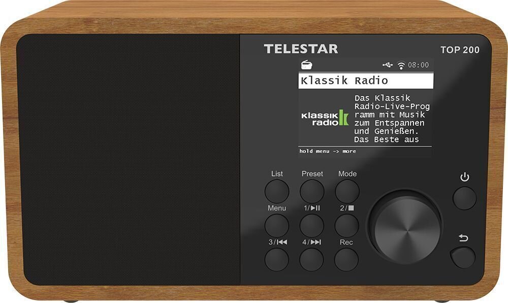 Digitalradio DAB+ TELESTAR TOP200 Wood Digitalradio DAB+