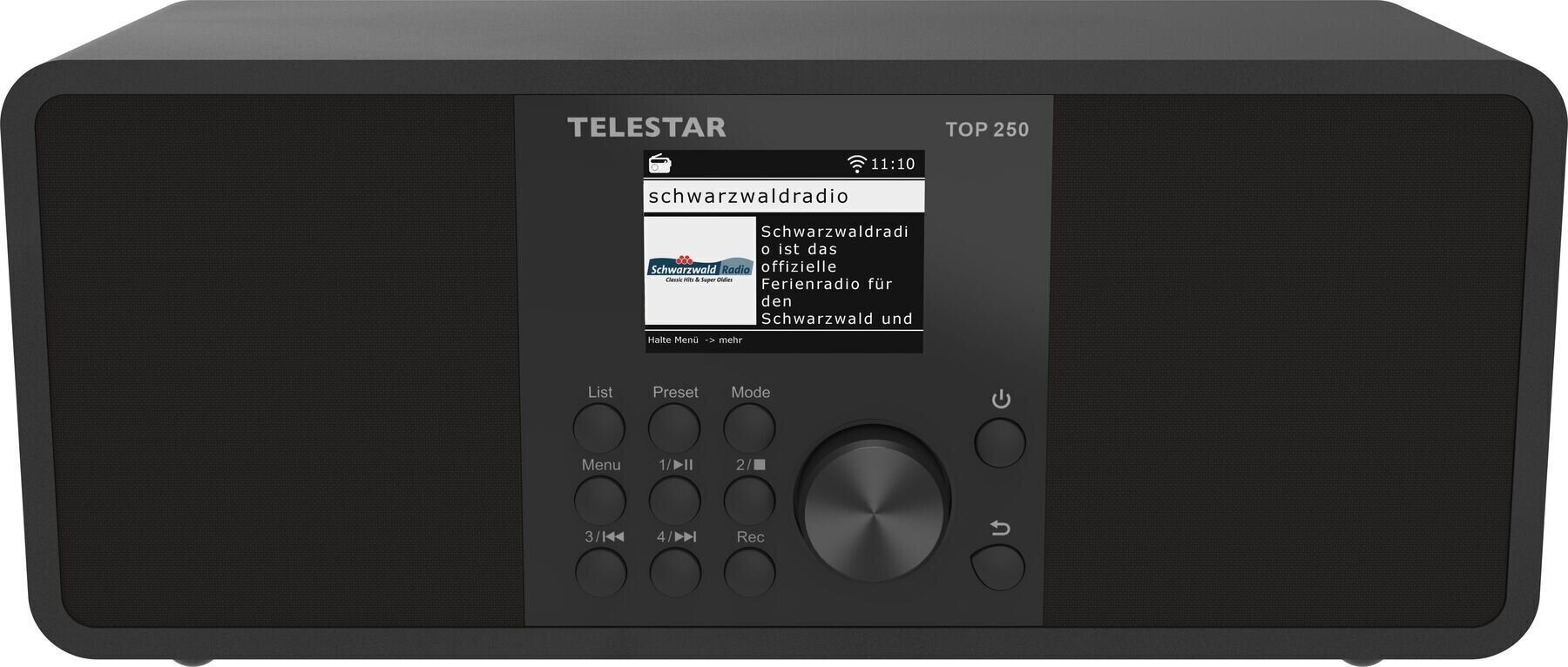 Rádio digital DAB+ TELESTAR TOP250 Black Rádio digital DAB+
