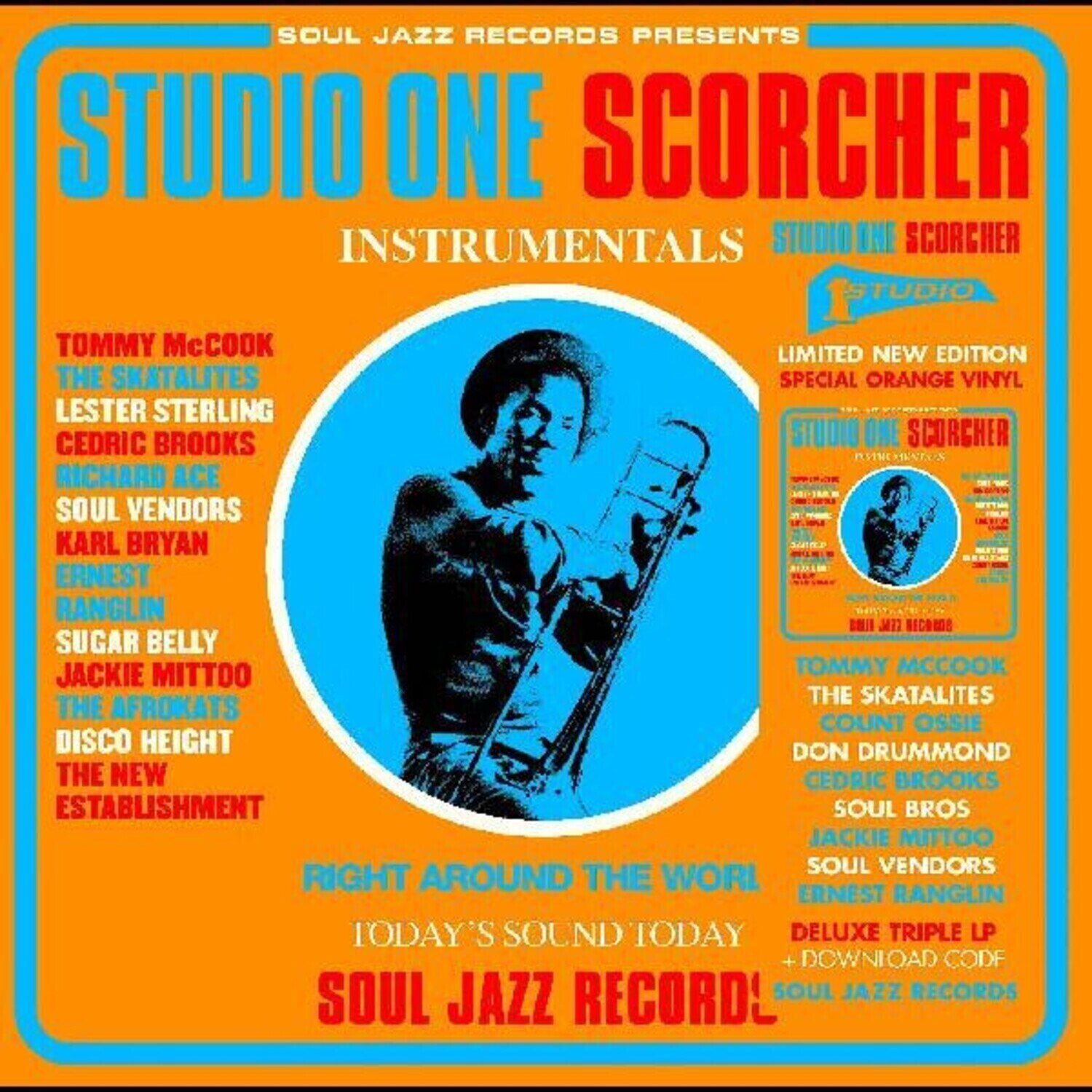 LP Various Artists - Studio One Scorcher (Instrumentals) (Limited Edition) (Transparent Orange Coloured) (3 LP)