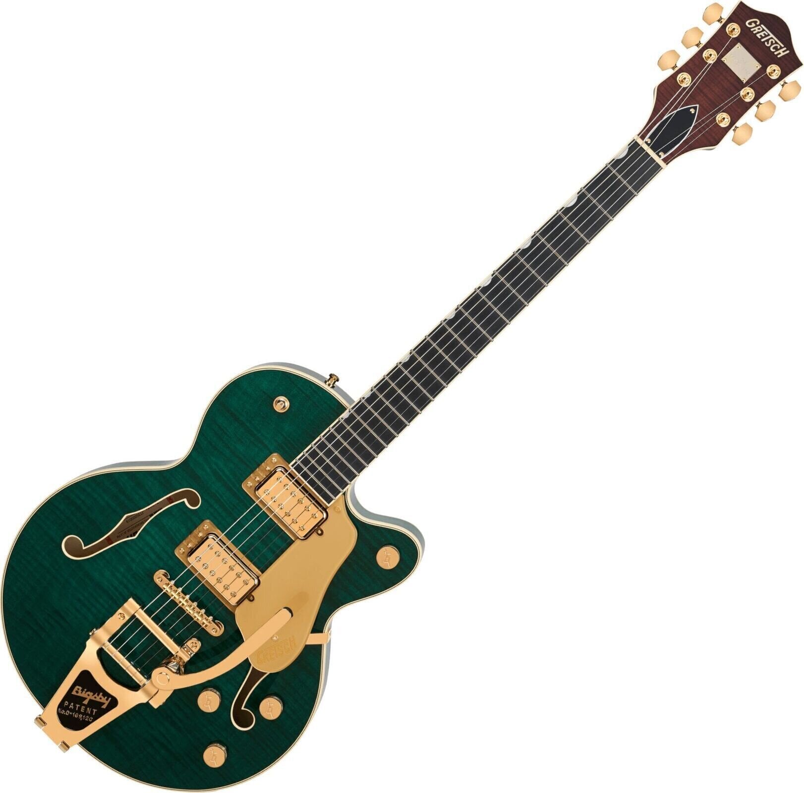 Halvakustisk gitarr Gretsch Broadkaster Jr. LX EB Tropic Aura Halvakustisk gitarr