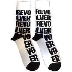 Sokken The Beatles Revolver Text Repeat White 40-45 Sokken