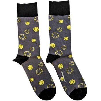 Socks Nirvana Mixed Happy Faces Charcoal Grey 40-45 Socks - 1