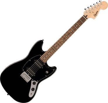 Elektriska gitarrer Fender Squier Sonic Mustang HH LRL Black Elektriska gitarrer - 1