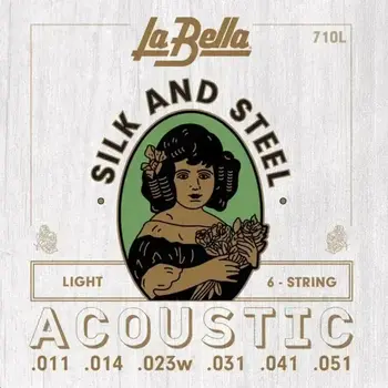 Saiten für Akustikgitarre La Bella 710L Silk & Steel Light 11-51 Saiten für Akustikgitarre - 1