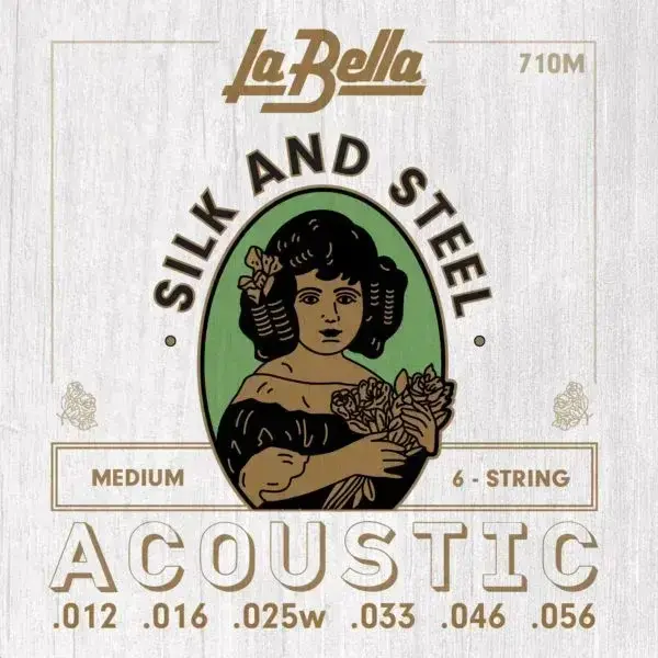 Guitar strings La Bella 710L Silk & Steel Medium 12-56 Guitar strings