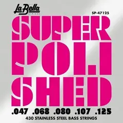 Žice za 5 žičanu bas gitaru La Bella SP-47125 Super Polished 5 47-125 Žice za 5 žičanu bas gitaru