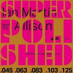 Žice za 5 žičanu bas gitaru La Bella ASP-45125 Ian Allison Signature Super Polished 5 Žice za 5 žičanu bas gitaru