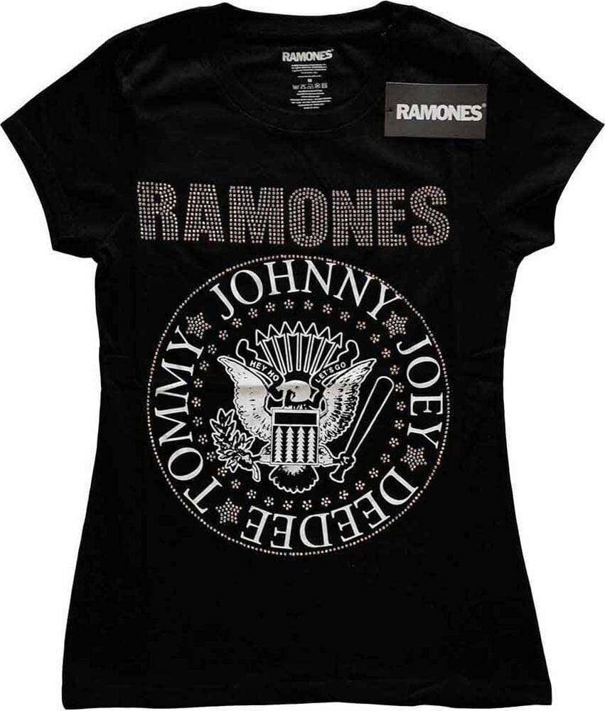 T-Shirt Ramones Presidential Seal (Embellished) Black M Damen T-Shirt